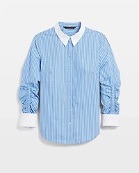 Cuffed Poplin Shirt