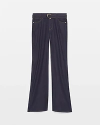 High-Rise Belted Wide-Leg Jean