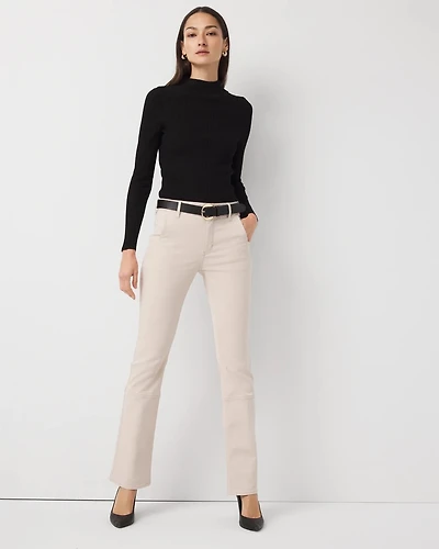 Pret Zip Hem High Rise Bootcut Jean