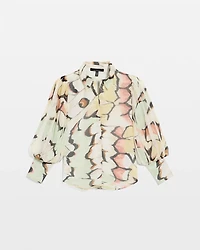 Petite Pleat Sleeve Shirt