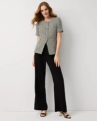 Houndstooth Tweed Jacket