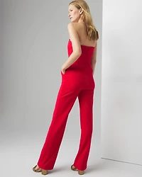Strapless Tuxedo Jumpsuit