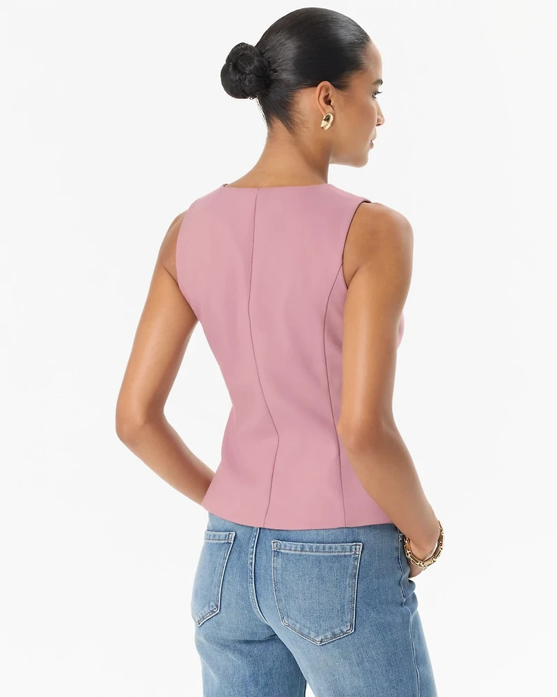 Sleeveless V-neck Vest