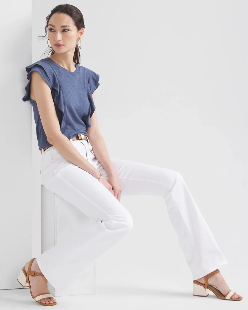 Ruffle Sleeve Tee