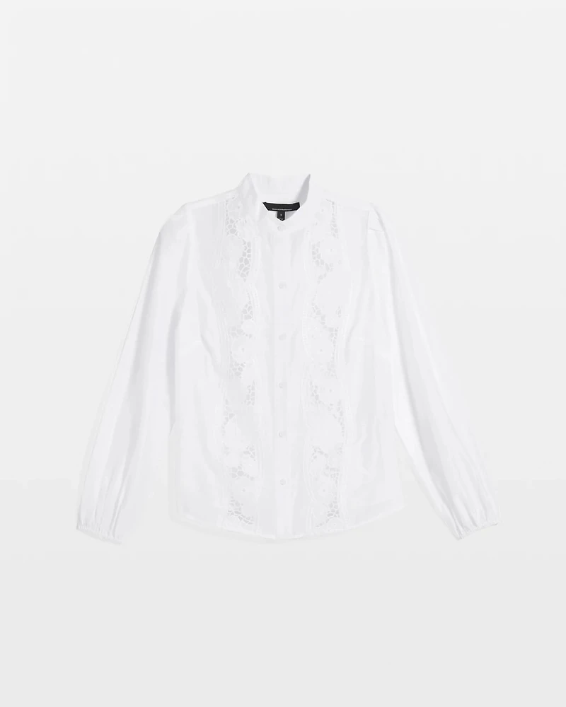 Floral Cutwork Shirt
