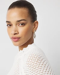 Sculptural Wave Drop Earrings