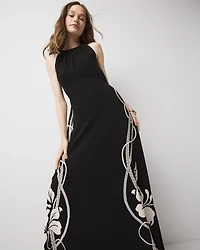 Graphic Floral Maxi Dress