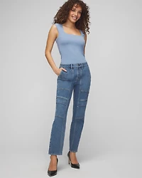 High-Rise Cargo Straight Jean