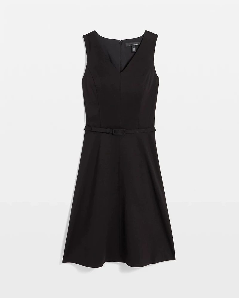 Petite Ponte Sleeveless Dress