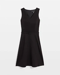 Petite Ponte Sleeveless Dress