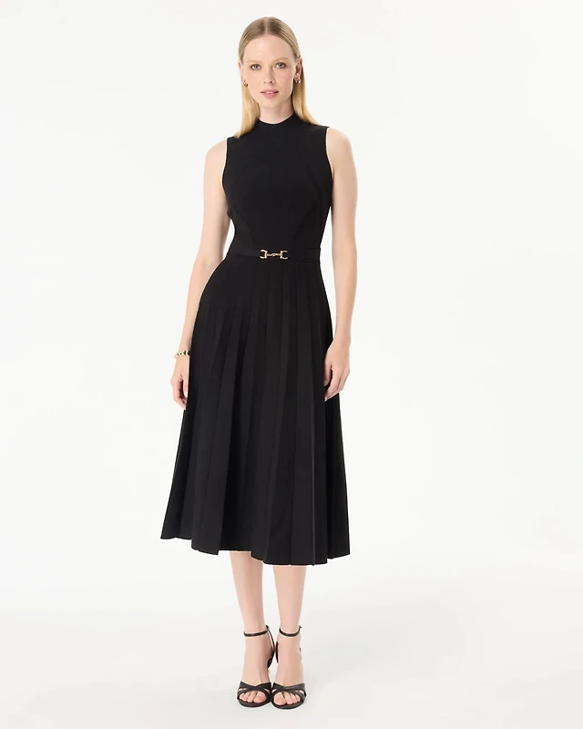 Sleeveless Sweater Midi Dress
