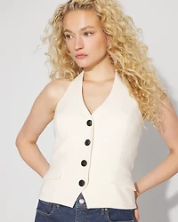 Pocket Vest Halter Top