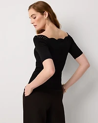 WHBM FORME™ Sculpt Stretch Off-The-Shoulder Top