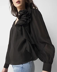 Ruffle Statement Blouse