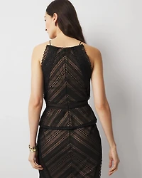 Lace Peplum Bustier