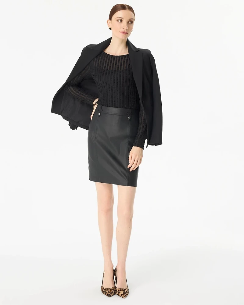Textured Long Sleeve Top