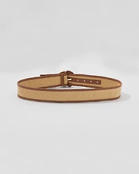 Raffia Denim Belt