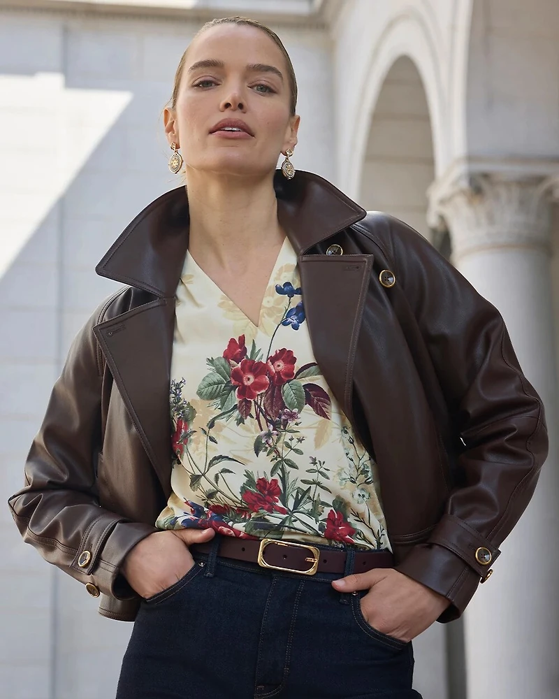 Faux Leather Jacket