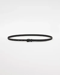 Faux Leather Studded Belt
