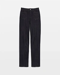 Extra High-Rise Patch Pocket Straight Leg Jean