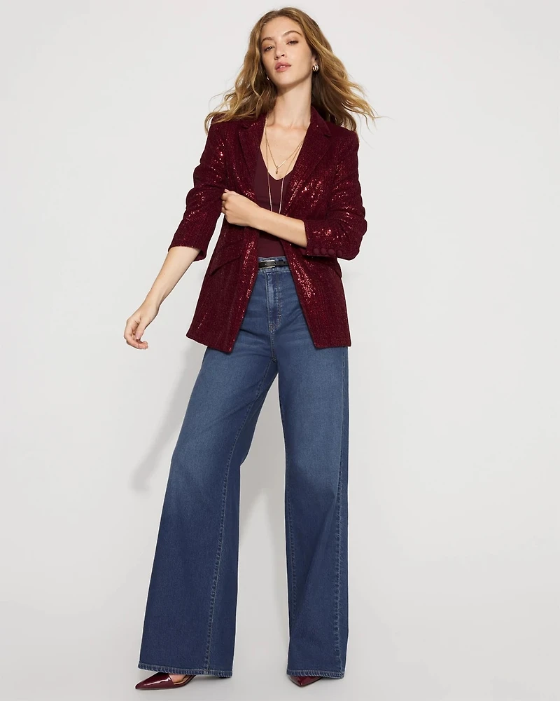 WHBM®  One-Button Sequin Blazer