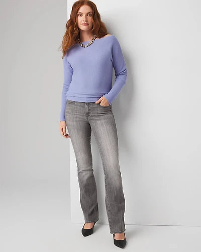 High-Rise Skinny Flare Jeans