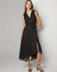 Sleeveless Drop Waist Midi Dress