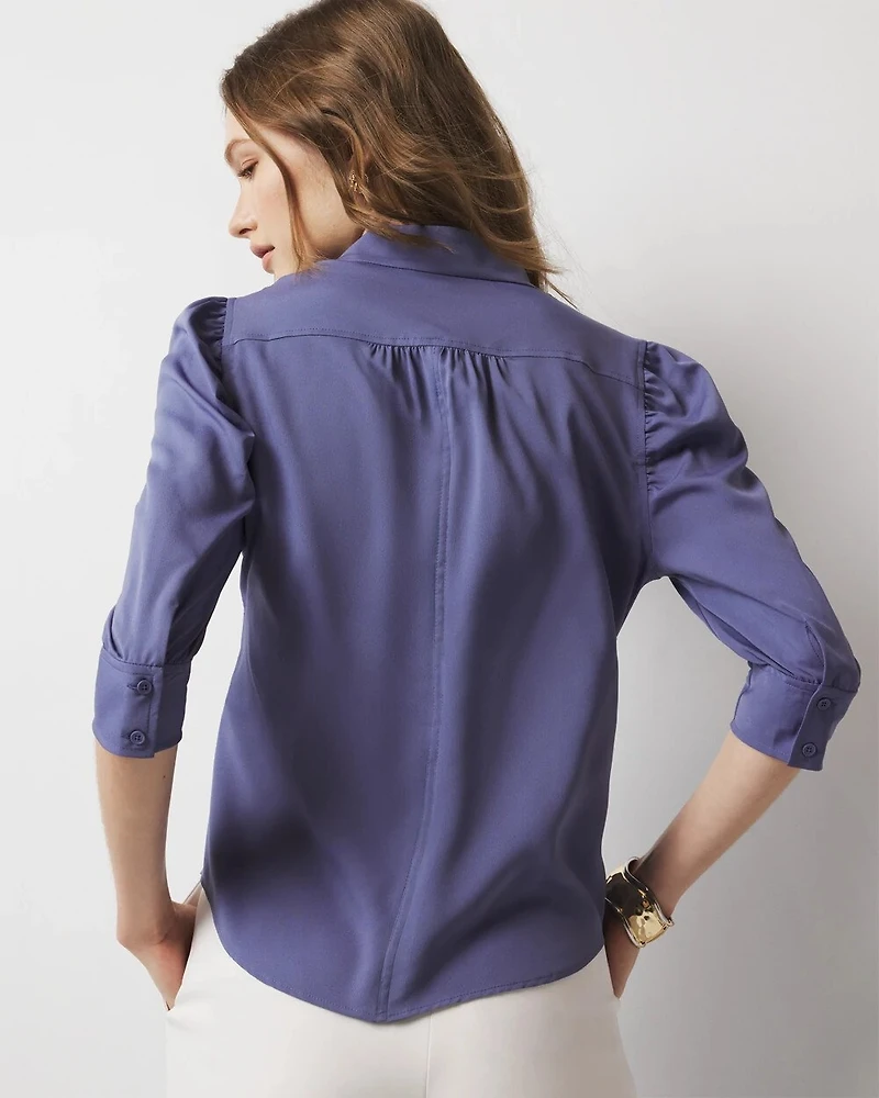Ruched Sleeve Shirt
