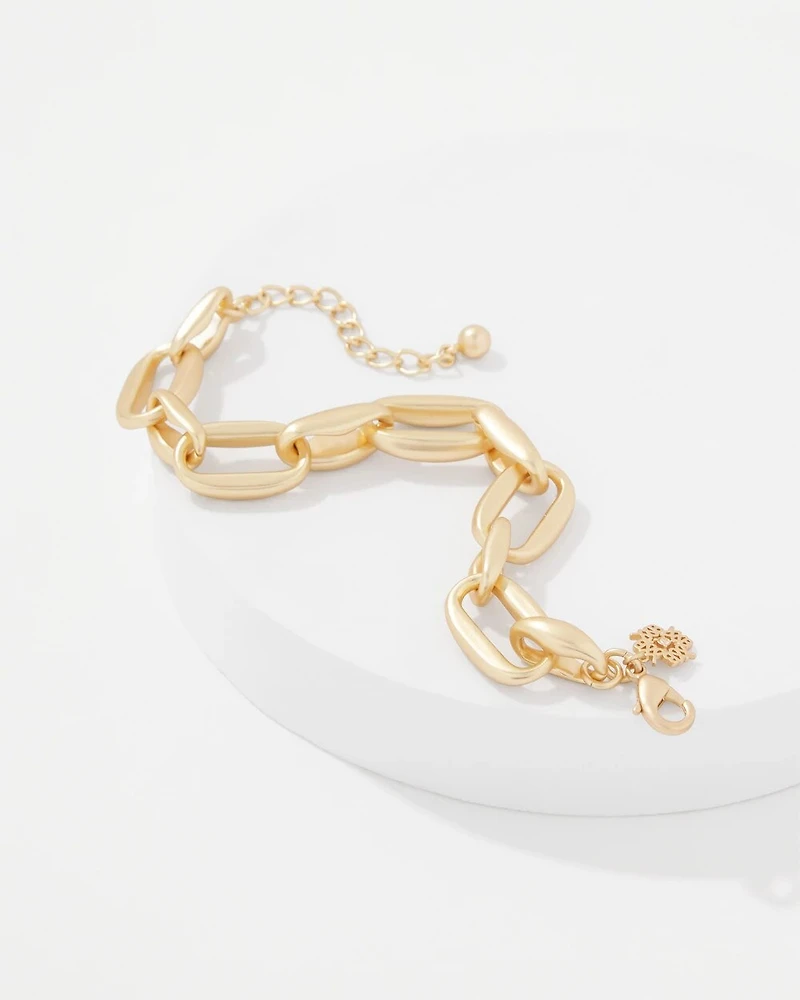 Pillowy Links Toggle Bracelet
