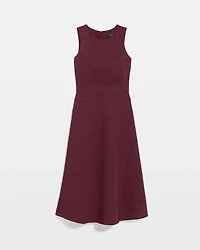 Crew Neck Sleeveless Dress