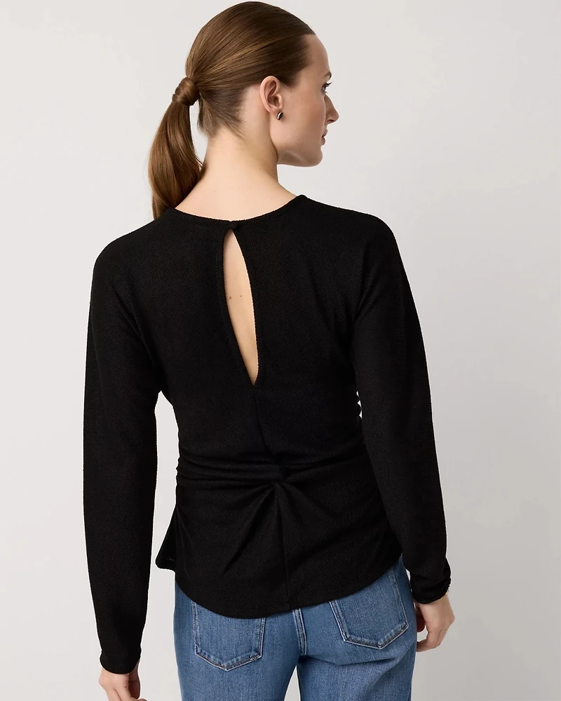 Ruched Long Sleeve Top