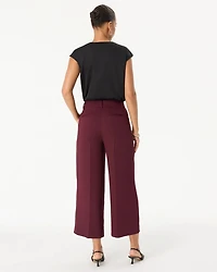 High Rise Wide Leg Crop Pant