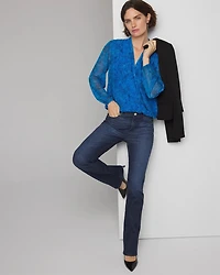 Cross Front Pleated Blouse