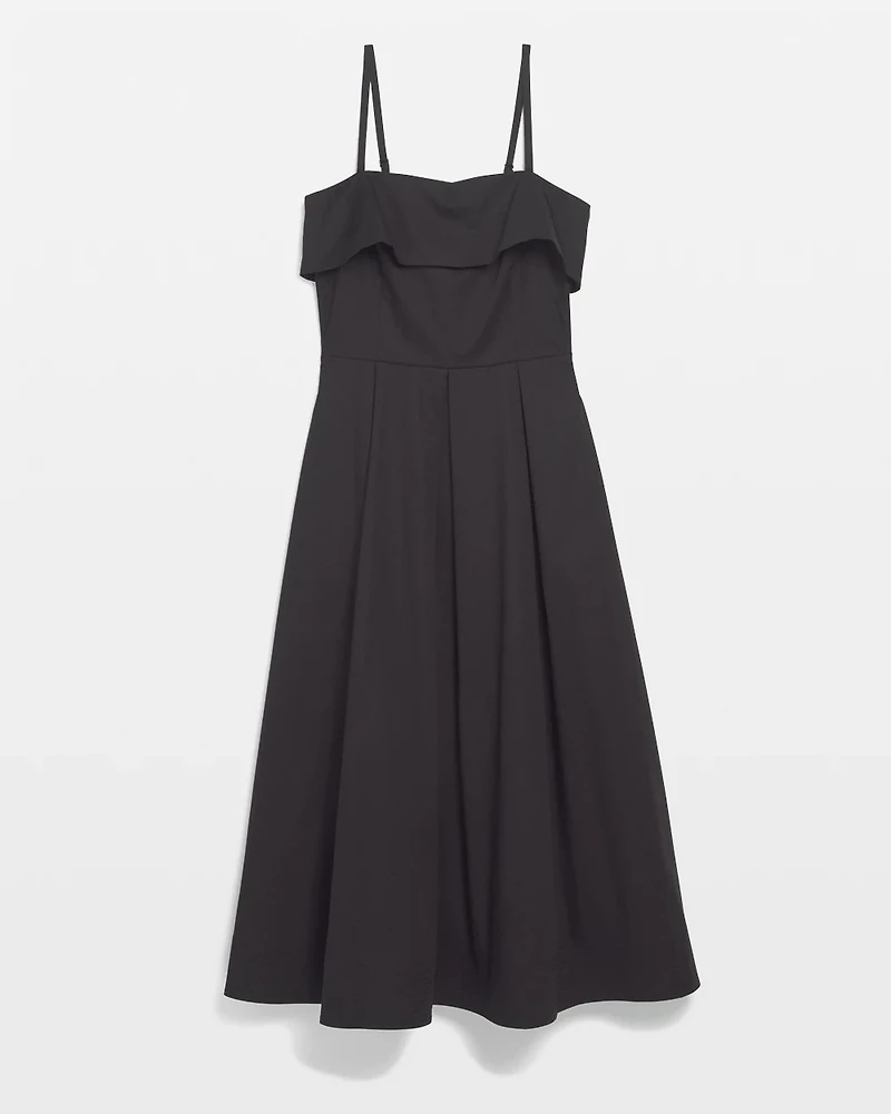 Cotton Poplin Midi Dress