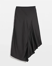 Petite Satin Slip Midi Skirt