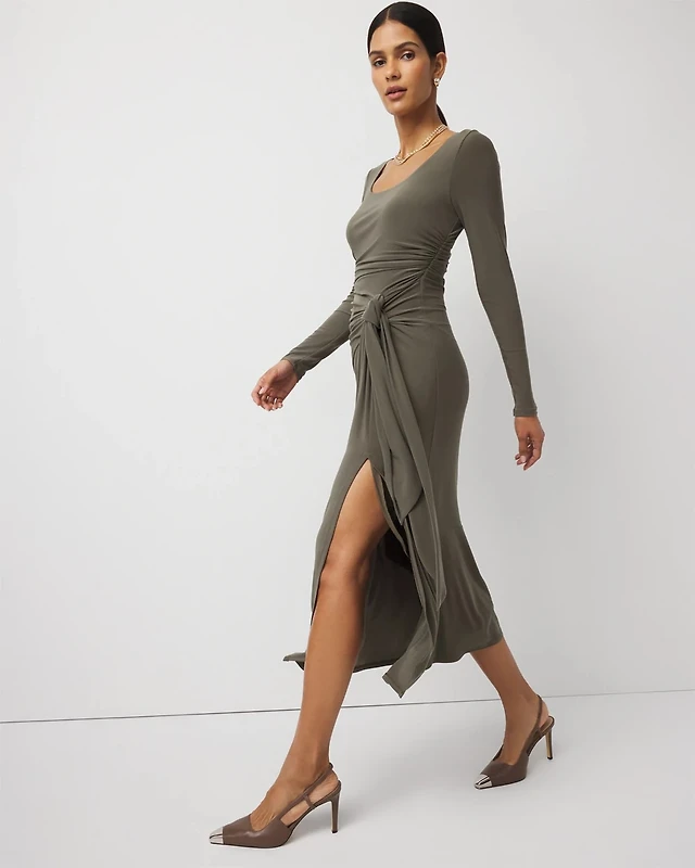 AE Corset V-Waist Midi Dress | Liberty Center