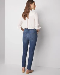 High-Rise Sculpt Horsebit Straight-Leg Jeans