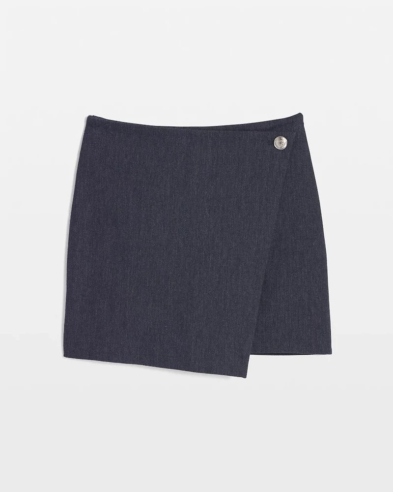 Denim-Look Skort