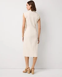 Button Front Sheath Dress