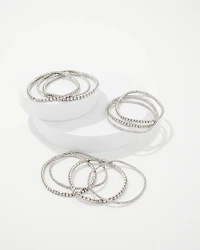 Rhinestone 10-Pack Stretch Bracelets