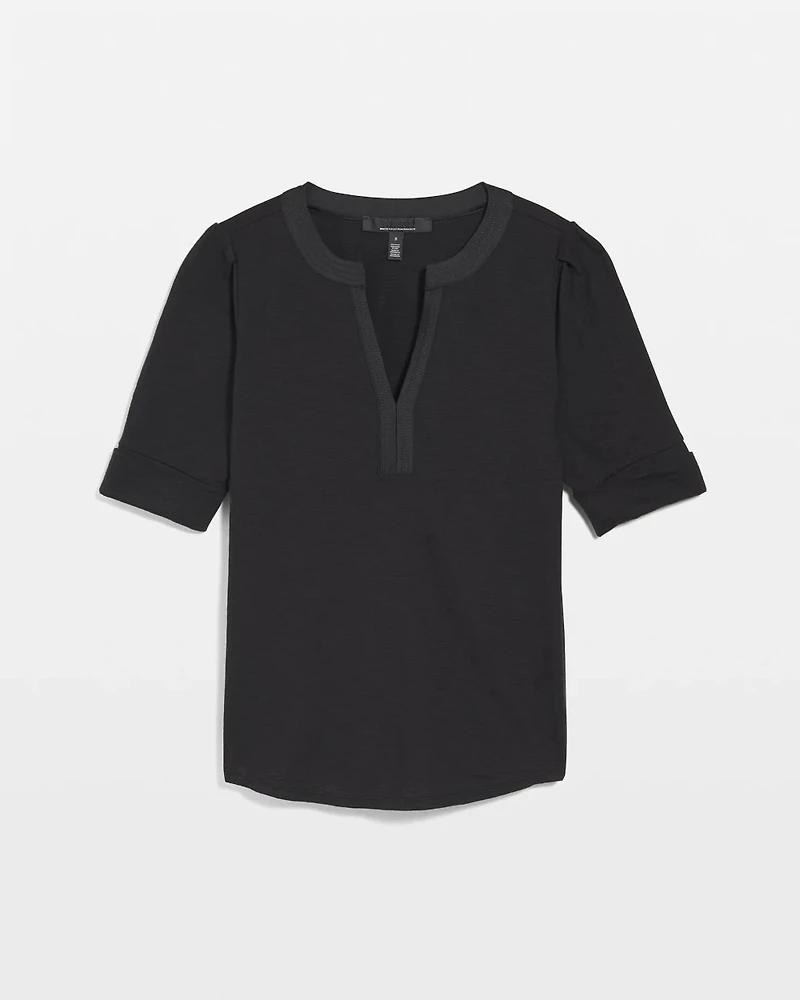 Pleated Sleeve Tee