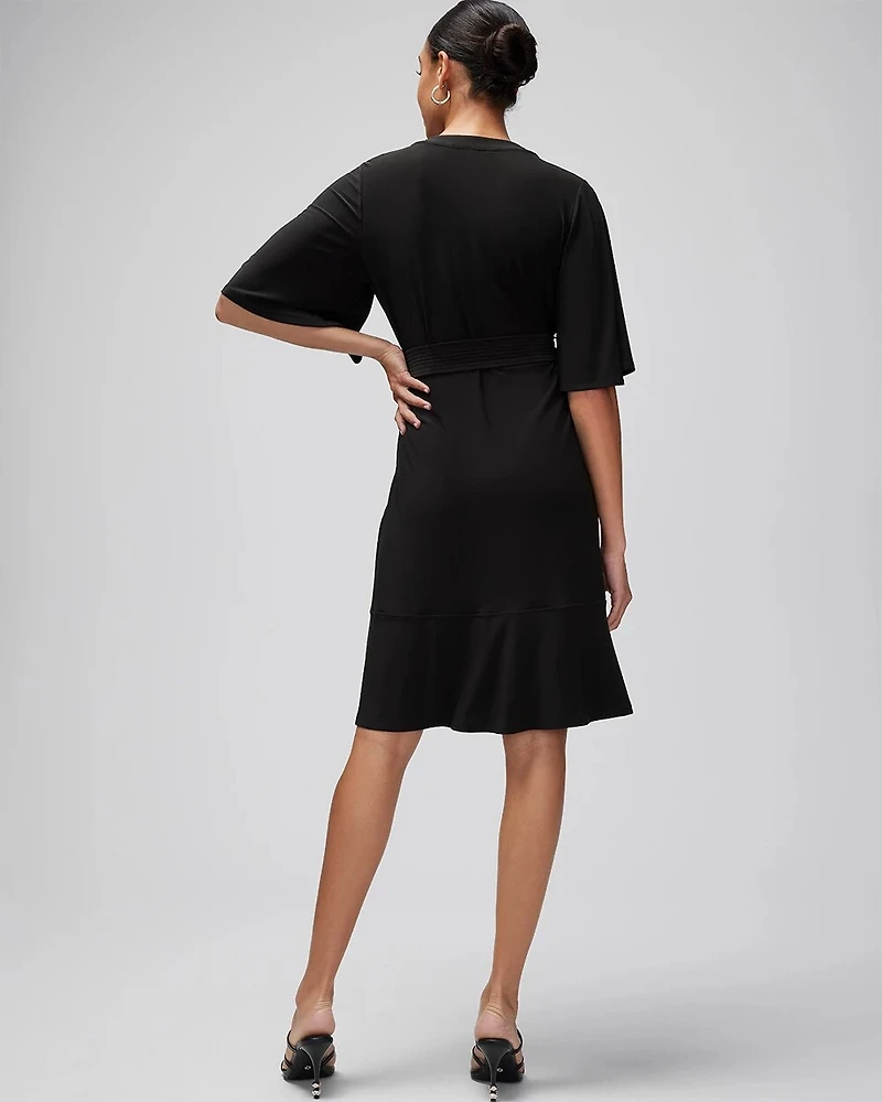 Matte Jersey Belted Kimono Dress