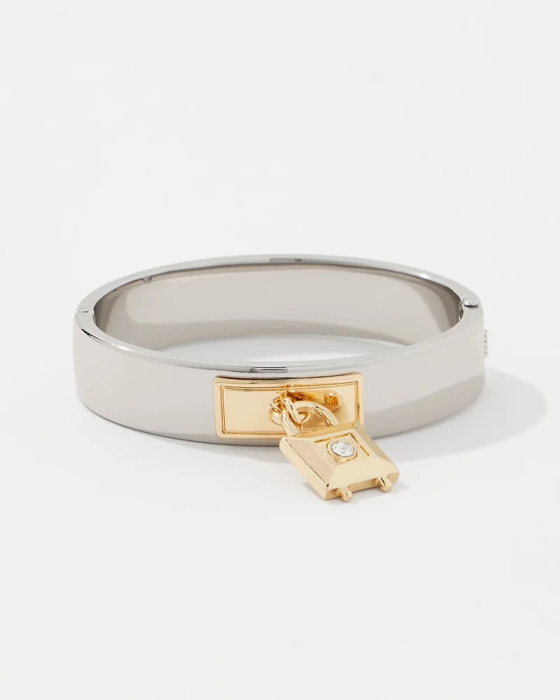 Padlock Charm Hinge Bracelet
