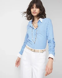 Cuffed Poplin Shirt