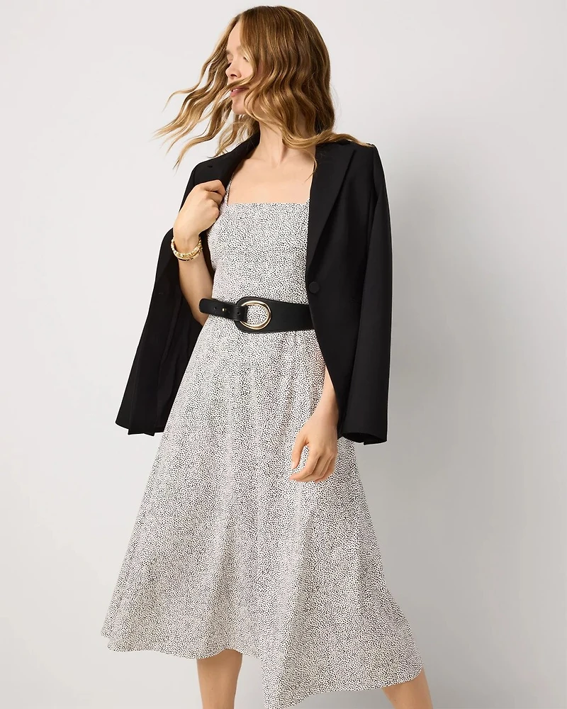 Poplin Midi Dress