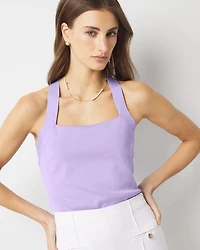 WHBM FORME™ Sculpt Stretch Sweater Halter Top