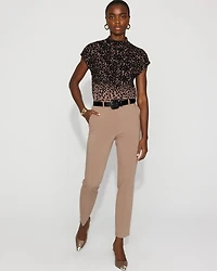 High-Rise Elle Slim Ankle Pant