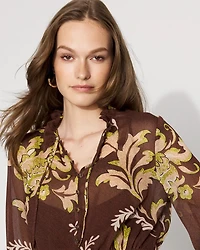 Floral Blouson Dress