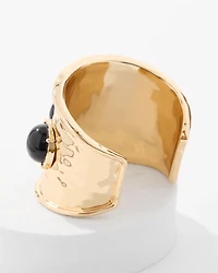 Black Cap Cuff Bracelet