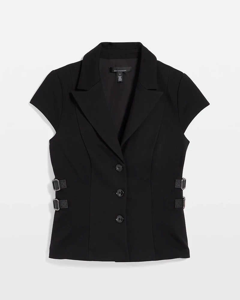 Ponte Short Sleeve Blazer